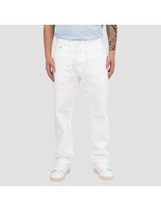 GRIFONI - Jeans con patch logo - Colore: Bianco,Taglia: 32