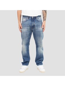 GRIFONI - Jeans con patch logo e mini rotture - Colore: Blu,Taglia: 31