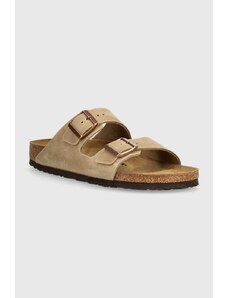 Birkenstock infradito in nubuck Arizona colore marrone