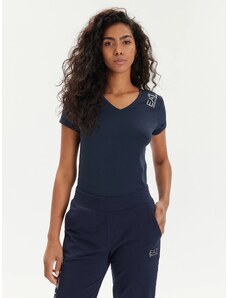 T-Shirt Donna Scollo A V Manica Corta - Cotone Elasticizzato, Manica Volant, Casual Estiva - Foto 9