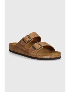 Birkenstock infradito in pelle Arizona uomo colore marrone 1028272