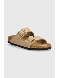 Birkenstock infradito in nubuck Arizona SFB colore beige 1019016