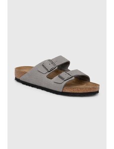 Birkenstock infradito in nubuck Arizona colore grigio 1020752