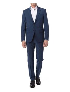 Allthemen Completo da Uomo 3 Pezzi Abito a Righe Slim Fit Suit Uomo Tuto per Matrimonio d Affari 631 Blu S Stileo