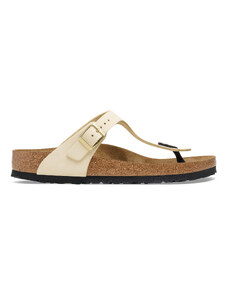 Birkenstock Infradito Gizeh in nabuk ecru