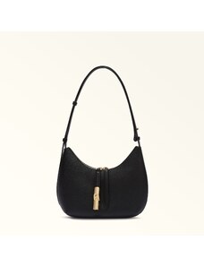 Furla Goccia Borsa A Spalla Nero Nero Pelle Di Vitello Notte + Pelle Di Vitello Sidney Donna