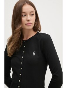 Polo Ralph Lauren camicia a maniche lunghe donna colore nero 211941175