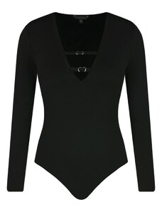 Body Contenitivo Dafne In Microfibra - Senza Ferretto Con Coppa C | Motivo Decorativo Elegante - Foto 8