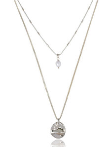 FashionJunkie4Life Collana Con Ciondolo In Argento Sterling 925 - Placcato Oro Rosa 18K O Bronzo - Ipoallergenica E Senza Nichel - Catena 45,7 Cm - Confezione Regalo