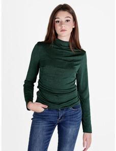 Camicetta Da Donna In Lino A Maniche Lunghe, Scollo A V, Tinta Unita, Morbida E Leggera Per Un Look Elegante E Casual