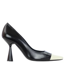 Scarpe con tacco bianche e nere da donna Inverno 2024 2025 Stileo