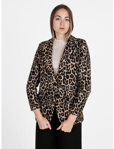 ASOS DESIGN Giacca harrington spazzolata con stampa leopardata