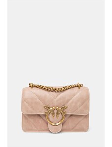 Pinko borsa a mano in pelle colore rosa 100074 A1UR