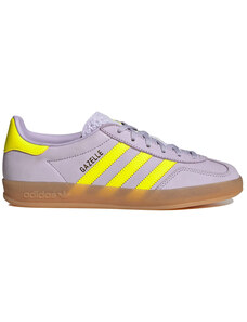 adidas gazelle indoor silver dawn solar yellow (women's)