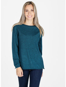 Bluoltre Maglione donna a costine Maglioni donna Verde