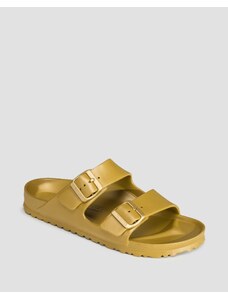 Ciabatte Dorate Da Donna Birkenstock Arizona Eva Narrow