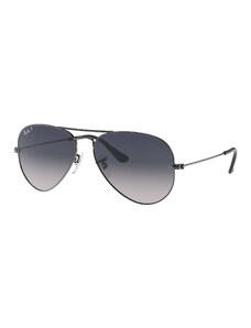 Ray - Ban Unisex RB3025 AVIATOR 004/78 Occhiali da sole Metallo Grigio Blu Pilot Polarizzata