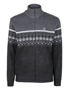 Coveri Viale Morin Cardigan Da Uomo In Maglia Full Zip Grigio