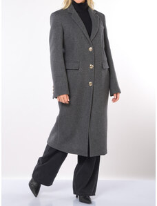 S.Oliver MANTEL MIT TWILL STRUKTUR - Cappotto Classico - Zimt/marrone