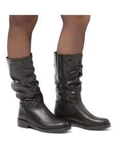 Malu Shoes Stivali donna estivi alti scamosciati cuoio morbidi con