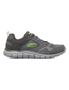 Scarpe da ginnastica grigie da uomo con dettagli fluo Skechers Track