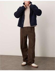 ASOS DESIGN Pantaloni eleganti affusolati con doppio bottone in