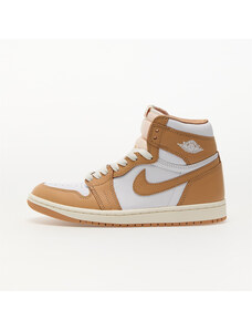 Jordan AJ1 Sneakers basse marroni e nere-Marrone
