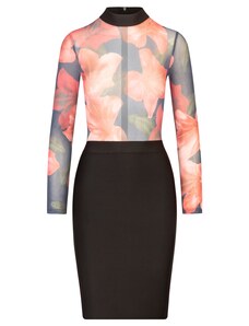 La Femme Blanche Abito 442192 Fantasia Rosso