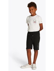 Tommy Hilfiger shorts di lana bambino/a colore nero KB0KB09667