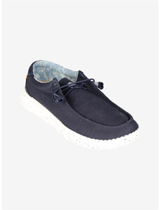 Canguro Mocassini Da Uomo In Tela Blu Taglia 43