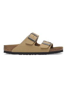 Birkenstock infradito in nubuck Arizona Birkibuc colore beige 1029170