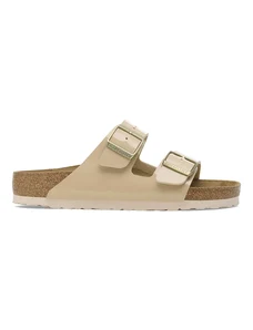 Birkenstock ciabatte slide Arizona Patent donna colore beige 1013070