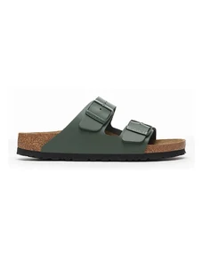 Birkenstock infradito in pelle Arizona donna colore verde 1029107