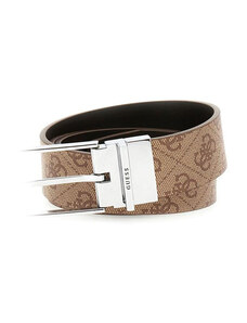 Guess Agueda Adj & Rev Belt H35 - Dark Black Multi Beige Cinture Uomo PE25 promo