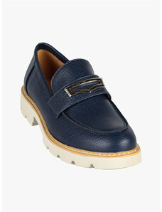 Mocassini Carcavelos Donna Pelle Scamosciata Blu Navy – Tacco Basso Taglia 37 UK 4 - Foto 3