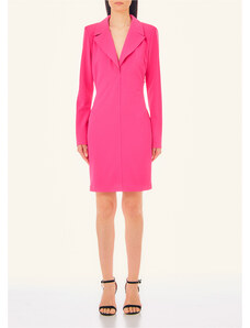 Liu jo Vestito midi plissettato Rosa Woman
