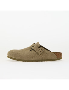 Birkenstock Boston Suede Leather Faded Khaki