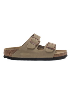 Birkenstock sandali da donna arizona in vera pelle oliata tabacco