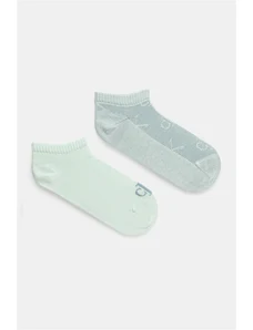 Calvin Klein Jeans calzini pacco da 2 donna colore turchese 701232667