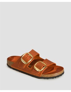 Ciabatte Arancioni Da Donna Birkenstock Arizona Big Buckle Oiled Leather Narrow