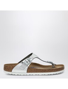 Birkenstock Infradito Gizeh Birko-Flor argento