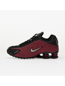 Nike W Shox R4 Black/ Metallic Silver-Team Red