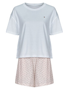 Pigiama Estate Donna Misscoo - Set Maniche Corte E Pantaloni Capri In Cotone, Stampa Floreale - Foto 3