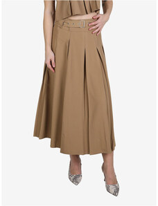 Melitea Gonna Midi Con Pinces Gonne Donna Beige Taglia M
