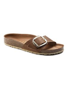 Birkenstock MADRID BIG BUCKLE in nabuk cognac