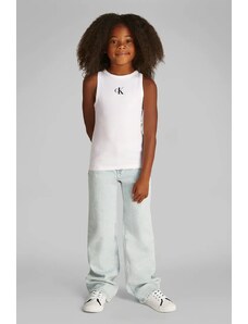 Calvin Klein Jeans top bambino/a colore bianco IG0IG02435
