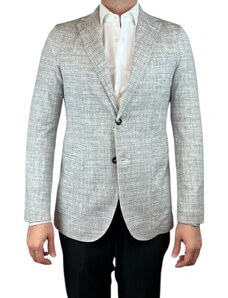 Giacca Uomo Velluto Sartoriale Slim Fit - Blazer Invernale Elegante Con Pochette, Made In Italy - Foto 4