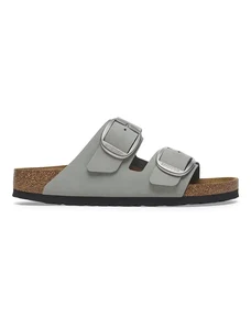 Birkenstock infradito in nubuck Arizona Big Buckle donna colore grigio 1029311