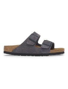 Birkenstock ciabatte slide in camoscio Arizona uomo colore grigio 1028603