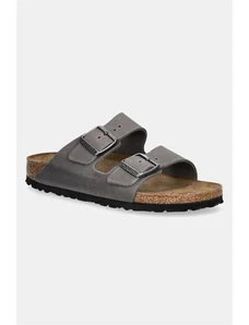 Birkenstock infradito in nubuck Arizona donna colore grigio 1027026